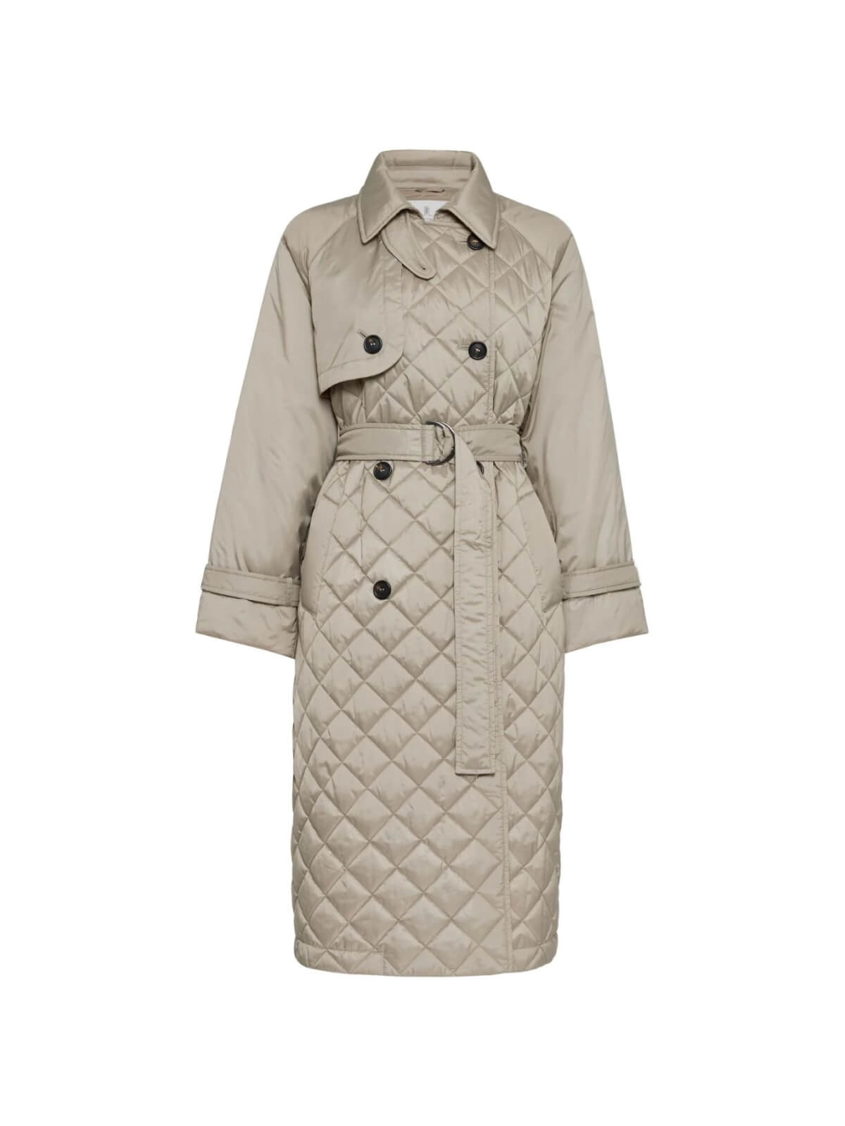 Belted Quilted Trench Coat - Image 2