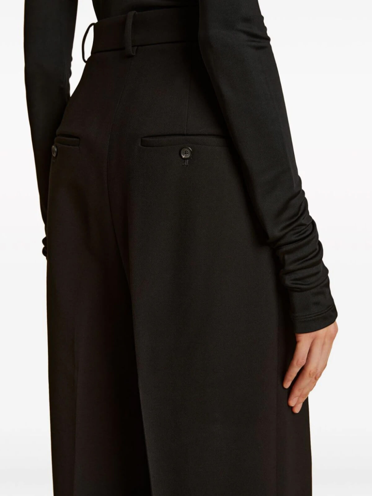 Pleated High Waisted Trousers - Image 4