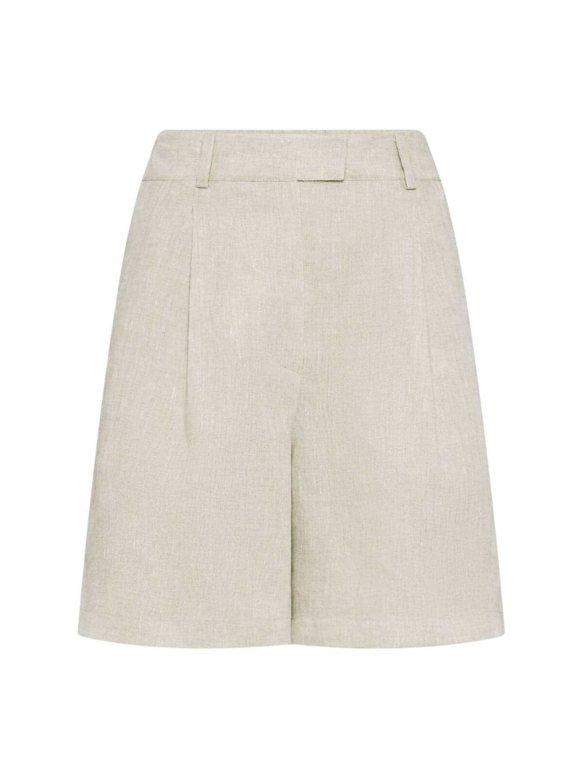 High-Waisted Linen Shorts - Image 2